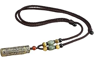 Baoblaze con Colgante de Caja Gawu Tibetano Hecho a Mano, de Budista con Colgante de Recuerdo