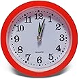 Table Clocks, Small Analog Bell Desk Clock, 4-inch Small Mini Sunrise Wake-up Fashion Table Alarm, Clock for Any Workplace