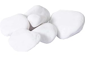 S4G Decorative Stones for Garden bags 20 kg | Thassos Snow-white is a premium natural stone, ideal for decorating your garden to give it a clean bright look and create an amazing (20, 30-60 mm)