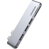 Ugreen Macbook Pro Air İ&ccedil;in Thunderbolt 3 Type-C HDMI USB 3.0 TF SD Kart Okuyucu Hub Adapt&ouml;r