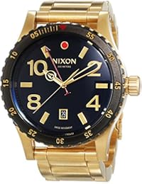 Nixon A277513-00 - Reloj de pulsera hombre, Acero inoxidable, color dorado