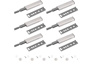 AAED pestillos Puerta de Empuje para Abrir,Cierre Magnético Captura Magnética,Pulsador Puerta Armario Magnetica, 6 Piezas, Puerta o cajón fácil de Abrir, para cajones, armarios y cómodas.