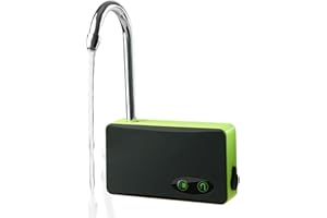 CLENP Pompe à Oxygène De Seau De Poisson, Outil De Pêche Portatif De Dispositif D'aération Submersible De Pompe à Eau D'oxygène De Seau De Poisson Vert noir