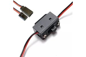 VUNIVERSUM 2 st. strömbrytarkabel strömbrytare 15 cm kabel JR BEC kontakt till uttag RX på/av RC strömbrytare för servo-motta