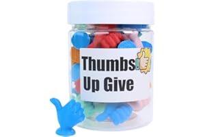 Infmetry Tiny Good Job Thumbs Up - Estatua de cumpleaños para colegas, compañeros de trabajo, profesores