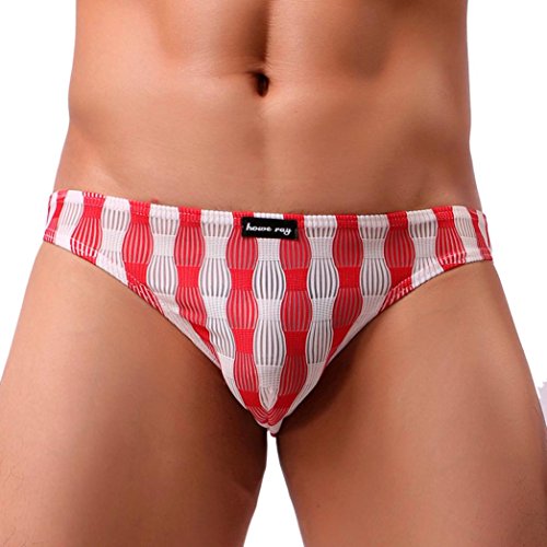 Bóxer Para Hombre,YUYOUG Pantalones Cortos Boxers Reseña del Boxeador Ropa Interior (XXL, Red)