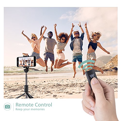 Bastone Selfie Bluetooth, Hongyifa Selfie Stick con Treppiede, Telecomando Shutter, Rotazione a 360Â°, per 3,5-6 pollici Smartphone iPhone, Samsung, Huawei ect.