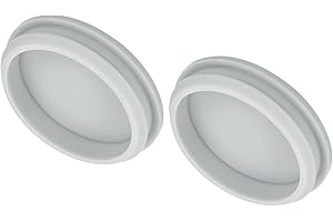 ‎QUARKZMAN QUARKZMAN 2 Stück Silikonstopfen, 54,6 mm Montagedurchmesser Schmale Nutbreite Silikon Lochstopfen Gummistopfen 5 mm Panel Dichtungsabdeckung Rund für Küchen Bulkheads Grau