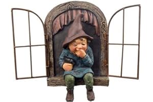 Hieefi Gnome Elf Tree Hugger Résine Miniature Jardin Gnomes Décoration De Jardin Lunatique Arbre Sculpture Résine Multicolore Nature Whimsical Extérieur Décoratif Tout Âge FIGURINE