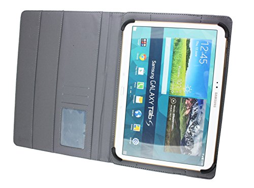 Emartbuy® Vodafone Tab Prime 7 4G 10.1 Zoll Tablet PC Universalbereich ( 10 – 11 Zoll ) Elegante Dame Multi Angle Exekutiv Folio Mappen Kasten Abdeckung mit Kartensteckplätze + Eingabestift - 4