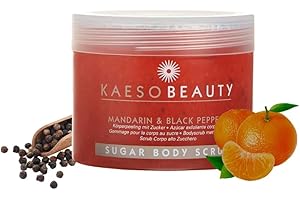 Kaeso Beauty Mandarin & Black Pepper Sugar Body Scrub (450ml),