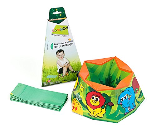 ComfyDo Disposable and Foldable Travel Potty (Jungle Fun)