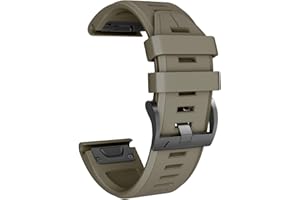 NotoCity Pasek do Zegarka Garmin Fenix 6 Pro / 5 Plus, Quickfit 22 mm dla Fenix 6/7/5/7 Pro, Forerunner 935/945/965, Epix 2, Instinct, Approach S60 (Coyote Tan)
