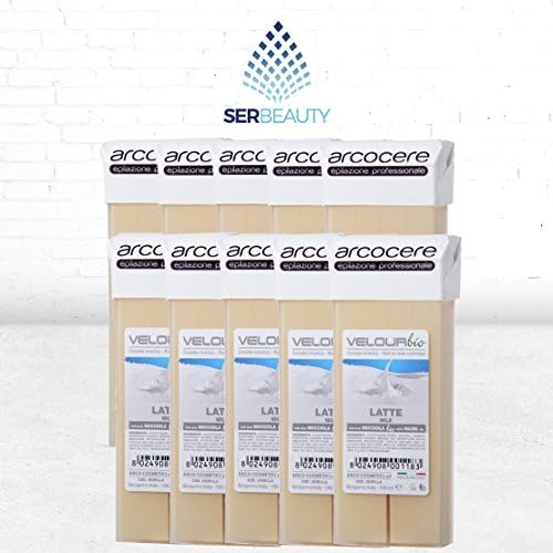 10 x Wax Roll On Cartridges 100 Ml milk/High Quality/Roll-On Wax for Hair Removal