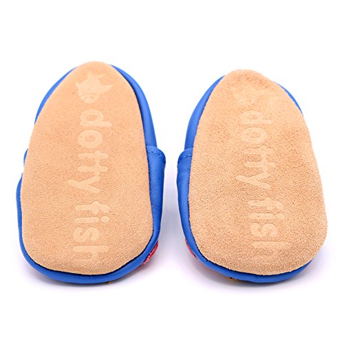 Weiche Baby und Kleinkind Lederschuhe – Dotty Fish – Mädchen – Tiere - 5