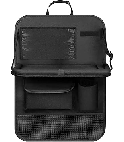 Lot De 2 Organiseurs De Siège Auto Enfant - Avec Table Pliante Et 12 Poches, Protection Imperméable