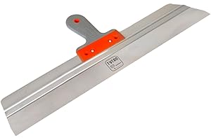 PROPER TOOLS Large Stainless Steel Taping knife 550mm / 60mm. Plastering Spatula 21.5", Soft Grip handle (2027)