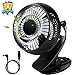 Produktbild USB Clip-/Tisch-Ventilator Ruhig,5 Zoll Persönlicher Ventilator mit Starkem Wind und 720° Drehung,2 Geschwindigkeiten Tischventilator Tragbarer,Clip-Lüfter für Kinderwagen,Kinderbett,Büro,Schlafzimmer