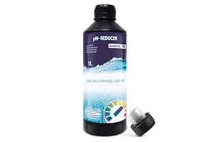 NortemBio Pool pH-Minus 1 L – Flüssiger pH-Senker, pH-Wert senken für Pool und SPA, pH-Regulator und -Stabilisator, verbessert die Wasserqualität auf 100% natürliche Weise - Poolpflege Herbst