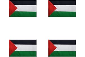 JIMMACKEY Drapeau Palestine 150x90cm - Drapeau Palestine 90 x 150 cm Haute qualité Polyester léger Drapeaux