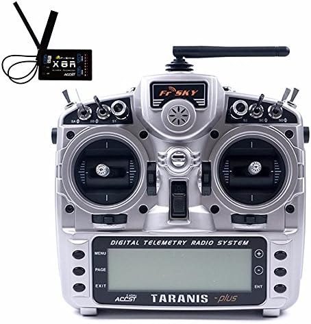 GEHOO FrSky Taranis X9D Plus 2.4G 16CH ACCST Transmitter Remote Controller With X8R Receiver MODE2 For RC Aircraft