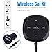 Produktbild Car Bluetooth 3.0 Car Kit für Freisprechen & Musik Streaming, Wireless Audio Receiver mit Port USB Car Charger und Ground Loop Noise Isolator für Auto mit 3,5 mm AUX-Eingang Port