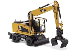 Diecast Masters 85508-Escavatore Mobile Caterpillar M318F, Serie High Line, Scala 1:50, Circa 17,2 x 5,1 x 6,4 cm, da 14 Anni in su, Colore Yellow, 85508