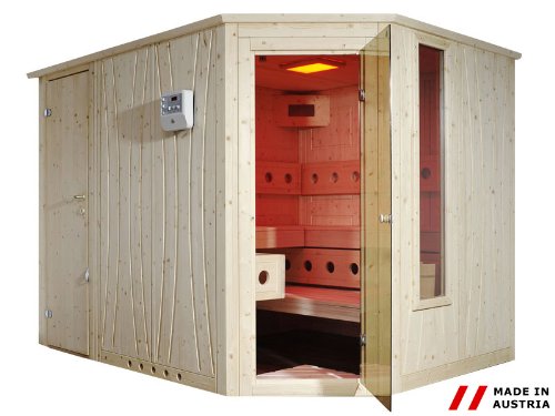 Preisvergleich Produktbild Gaspo Sauna Excellence 140x200 cm mit Eckeinstieg