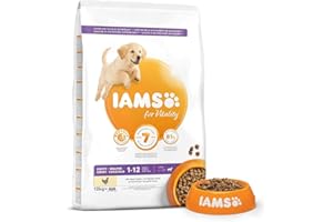 Iams Pokarm z kurczakiem dla dużych szczeniąt 12 kg