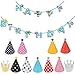 Produktbild Vegena Geburtstag Dekoration Set Happy Birthday Girlande Partyhüte Geburtstag Kuchen Geburtstag Party Kegel Hüte