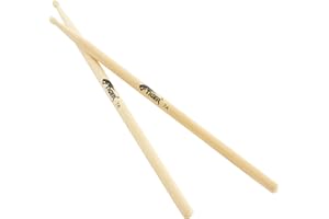 TIGER Tda86-7A - Bacchette per Batteria 7A, In Legno D'Acero, Con Punta Di Nylon