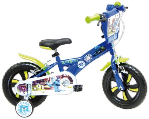 Disney-Vélo Enfant Monsters 12 pouces Bleu Vert 3-5 ANS-Bicicletas Complets