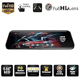 [Configuración fácil y servicio postventa garantizado] Con la pantalla de la cámara del tablero del espejo apagada, se usa como un espejo retrovisor normal mientras se conduce. La cámara del tablero del espejo está sujeta al espejo original existente con correas de goma. Servicio al cliente profesional, trabajará para solucionar cualquier problema dentro de las 24 horas. ¡Disfrutarás de la mejor experiencia de compra!