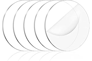 Gsrhzd Plexiglas Rund, 5 Stück 25CM Acrylplatte Transparent, 2MM Dick Acrylscheiben, Acrylglas Rund, für Weihnachten Bilderrahmen Malen Handwerk Projekt Zeichen DIY