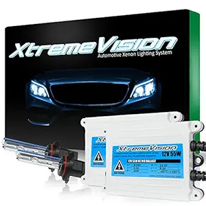 XtremeVision 55W AC Xenon HID Bundle with Slim AC Ballast (1 Pair) and 9005 8000K - 8K Medium Blue Xenon Bulb (1 Pair)