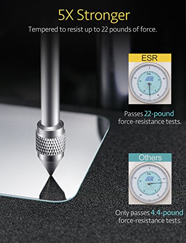 ESR Protector Pantalla iPhone XS X  2 Piezas   Kit de Instalaci  n   Garant  a de por Vida  Cristal Templado 9H Dureza  3D Touch Compatible   Anti-Huella para Apple iPhone X iPhone XS DE 5 8 