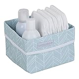 LITTLE DUTCH 5924 Utensilo Wickeltisch-Körbchen klein mint leaves - 2