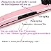 Hair Straightening Brush from LINKGU - New Ceramic No-Damage Faster Styling and Detangling Electric Straightener with LCD Temperature Control for Short or Long, Black, Thick, Thin, Wavy Hair or Bangs - Portable Professional Beauty Product - Get Rid of Bed head today Pink