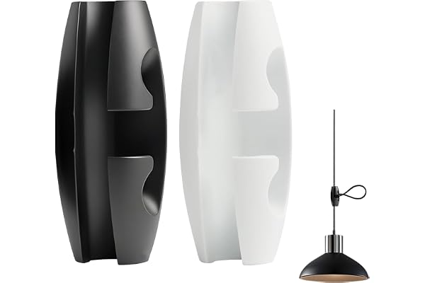 2 st Kabelförkortare Hängande Lampor, Lyskabel Förkortare, Längdjusterare Hänglampa, Kompatibel med Kabeldiameter 6,5-7,5 mm (Svart +