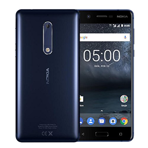 Price comparison product image Nokia 5 UK-SIM Free Smartphone - Blue
