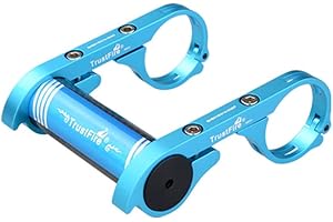 TrustFire HE01 Bicycle Mount Cycling Handlebar Mount Cycling Accessories Extender Holder for Bike Light, Flashlight, Stopwatch GPS Devices Sports Camera or Smartphones - Black Blue and Red