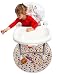 Kenley Baby Highchair Floor Splash Mat - Waterproof Under High Chair Feeding Spill Splat Mats - Messy Play Catch All Protector Cover - Happy Dino