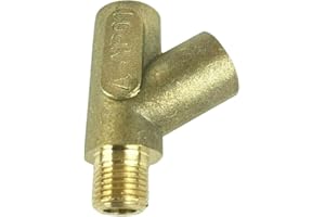 ACC Parts Oil Pressure Gauge Adaptor – 1/8 NPTF Y Fitting, Brass, for Classic British Cars, Engine Diagnostic Tool, OEM SIB748 Replacement