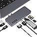 Produktbild Woocon MacBook Pro Hub Adapter Thunderbolt, für MacBook Pro 2016/2017 13" and 15",USB-C Hub, 40GB/s Thunderbolt 3 zu HDMI 4k, Durchlaufladung, SD/Micro-Kartenleser und 2 USB 3.0 und Typ-C Anschlüsse