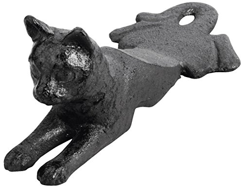 Esschert LH130 Türstopper Katze Gusseisen, 8 x 17 x 7 cm