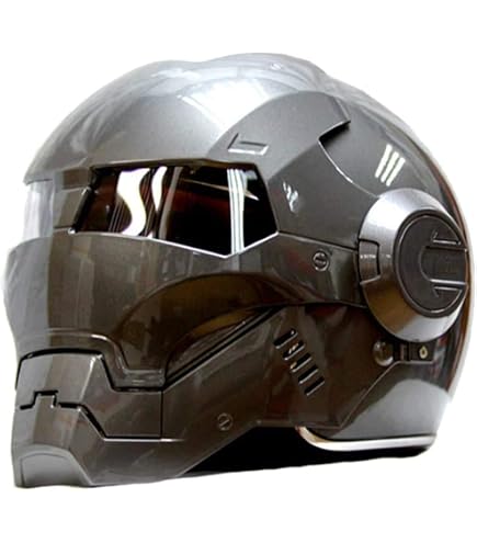 Casco Integral Predator Con Luces LED Y Trenzas – Certificado DOT, Tallas M A XXL, Para Moto, Bici Y Cosplay