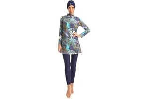 seafanny Damen-Badeanzug, 3-teilig, Hijab Burkini, Muslimische Badebekleidung
