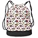 Produktbild Cupsbags Underwater Aquarium Inspired Pattern Picnic Drawstring Bag Backpack Bundle Backpack
