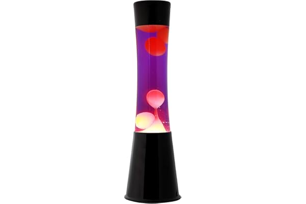 I-TOTAL -Lámpara de lava iluminante colorada (Morado 3)