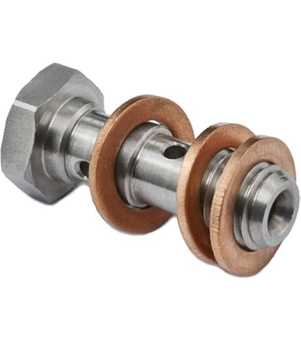 X AUTOHAUX 1 Ensemble M10x1.25 Métrique Filetage Unique Banjo Boulon Frein Raccord Adaptateur